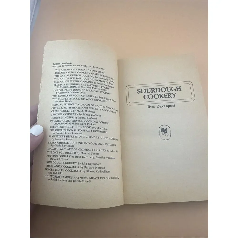 Rita Davenport's Sourdough Cookery Paperback Book 1977